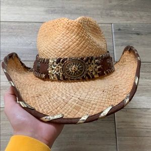 Straw cowboy hat